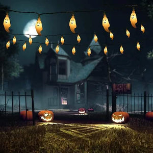Halloween Cute Ghost LED String Lights Upholstery Lights — view 2