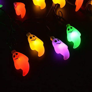 Halloween Cute Ghost LED String Lights Upholstery Lights — view 10