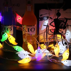 Halloween Cute Ghost LED String Lights Upholstery Lights — view 12