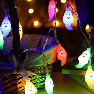 Halloween Cute Ghost LED String Lights Upholstery Lights — view 11