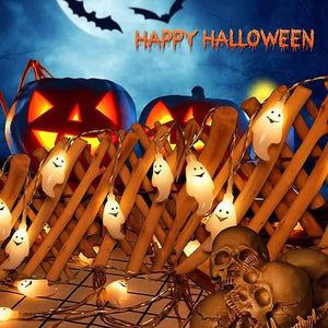 Halloween Cute Ghost LED String Lights Upholstery Lights — view 5