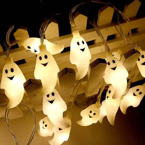Halloween Cute Ghost LED String Lights Upholstery Lights — view 4