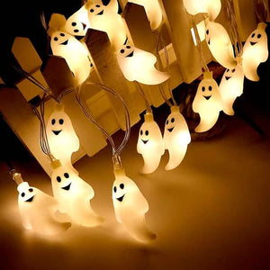 Halloween Cute Ghost LED String Lights Upholstery Lights — view 3
