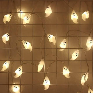 Halloween Cute Ghost LED String Lights Upholstery Lights — view 6