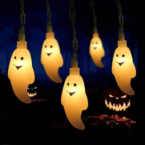 Halloween Cute Ghost LED String Lights Upholstery Lights — view 1