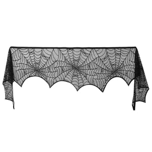 Halloween Decoration Black Lace Spiderweb — view 4