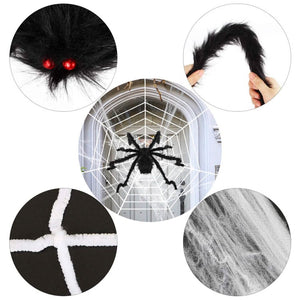 Halloween Decorations Spider 49" with 126" Tarantula Mega Spider Web — view 5