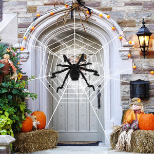 Halloween Decorations Spider 49" with 126" Tarantula Mega Spider Web — view 11