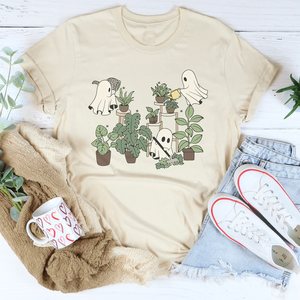 Halloween Ghost Plant Lover Tee — view 4