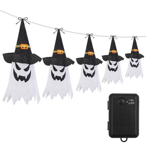 Halloween Ghost Witch Hat Hanging Light Lantern — view 2
