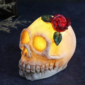 Halloween Resin Skull LED Night Light Decorative Light — view 2