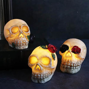 Halloween Resin Skull LED Night Light Decorative Light — view 1
