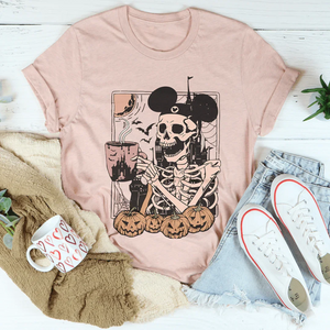 Halloween Skeleton Mouse Ears Tee — view 4