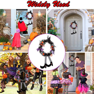 Halloween Witch Wreath Pumpkin Decorations — view 7