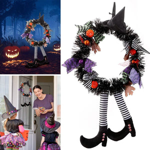 Halloween Witch Wreath Pumpkin Decorations — view 8