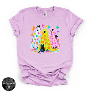 Silly Ghosts Tee | Cute Halloween Ghost Graphic T-Shirt — view 5