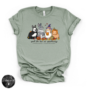 Bunny Halloween at Spill The Tea Sis Apothecary Tee | Cute Spooky Bunny Graphic T-Shirt — view 5