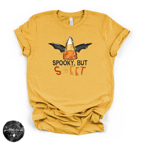 Spooky But Sweet Tee | Cute Halloween Ghost Graphic T-Shirt — view 5