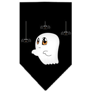 Halloween Pet and Dog Bandana Screen Printed, "Sammy the Ghost" — view 1