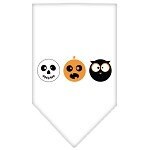 Halloween Pet and Dog Bandana Screen Printed, "The Spook Trio" — view 3