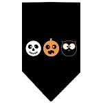 Halloween Pet and Dog Bandana Screen Printed, "The Spook Trio" — view 2