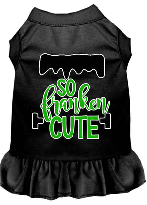Halloween Pet Dress Screen Printed, "So Franken Cute" — view 4