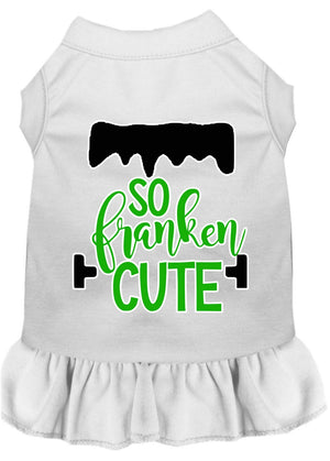 Halloween Pet Dress Screen Printed, "So Franken Cute" — view 1