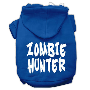 Halloween Pet Hoodie Screen Printed, "Zombie Hunter" — view 5