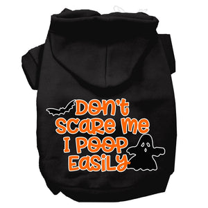 Halloween Pet Hoodie "Don't Scare Me, I Poop Easily" — view 2