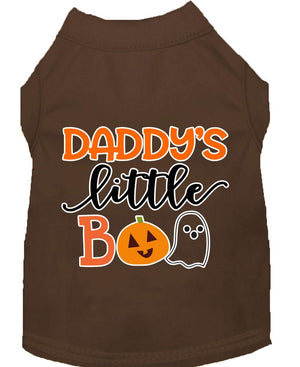 Halloween Pet Dog & Cat Shirt Screen Printed, "Daddy's Little Boo" — view 3