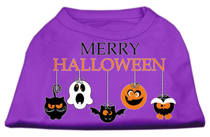 Pet Dog & Cat Shirt Screen Printed, "Merry Halloween" — view 5