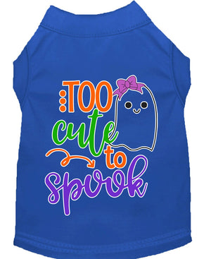 Halloween Pet Dog & Cat Shirt, "Too Cute To Spook - Girly Ghost" — view 3