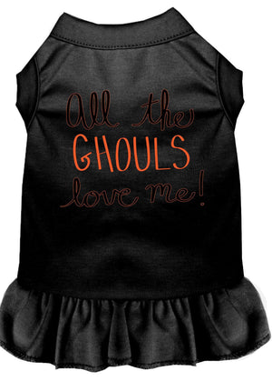 Halloween Pet Dress "All The Ghouls Love Me" — view 4