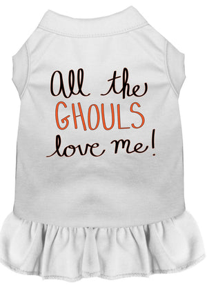Halloween Pet Dress "All The Ghouls Love Me" — view 5