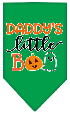 Halloween Pet and Dog Bandana Screen Printed, "Daddy's Little Boo" — view 2