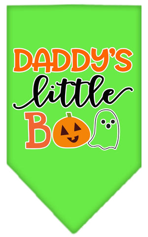 Halloween Pet and Dog Bandana Screen Printed, "Daddy's Little Boo" — view 4