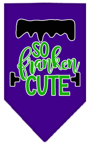 Halloween Pet and Dog Bandana Screen Printed, "So Franken Cute" — view 5