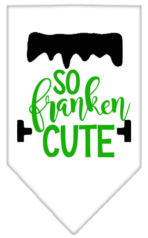 Halloween Pet and Dog Bandana Screen Printed, "So Franken Cute" — view 6