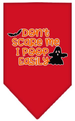 Halloween Pet and Dog Bandana, "Don't Scare Me, I Poop Easily" — view 6