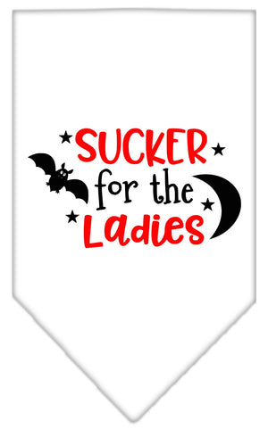 Halloween Pet and Dog Bandana Screen Printed, "Sucker For The Ladies" — view 2