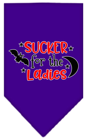 Halloween Pet and Dog Bandana Screen Printed, "Sucker For The Ladies" — view 4