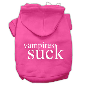 Halloween Pet Hoodie Screen Printed, "Vampires Suck" — view 5