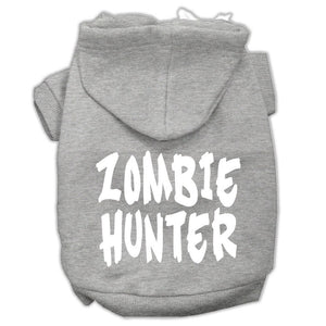 Halloween Pet Hoodie Screen Printed, "Zombie Hunter" — view 1