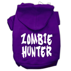 Halloween Pet Hoodie Screen Printed, "Zombie Hunter" — view 6