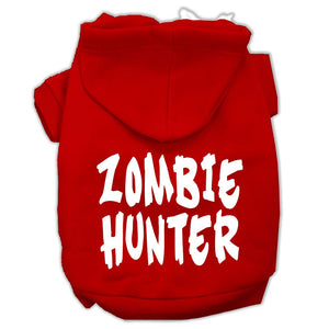 Halloween Pet Hoodie Screen Printed, "Zombie Hunter" — view 7