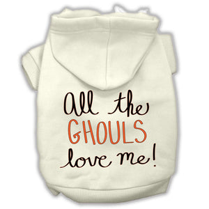 Halloween Pet Hoodie "All The Ghouls Love Me" — view 5