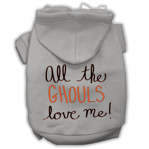 Halloween Pet Hoodie "All The Ghouls Love Me" — view 1