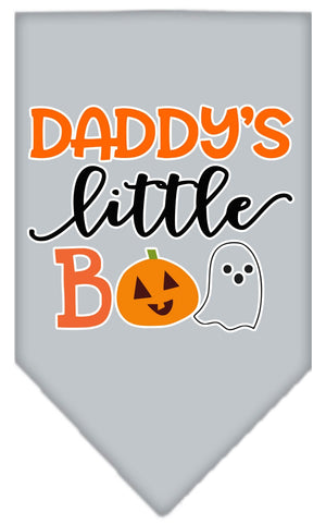 Halloween Pet and Dog Bandana Screen Printed, "Daddy's Little Boo" — view 3