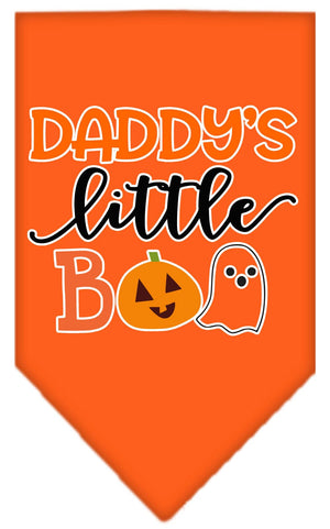Halloween Pet and Dog Bandana Screen Printed, "Daddy's Little Boo" — view 5