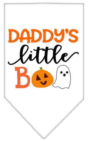 Halloween Pet and Dog Bandana Screen Printed, "Daddy's Little Boo" — view 6